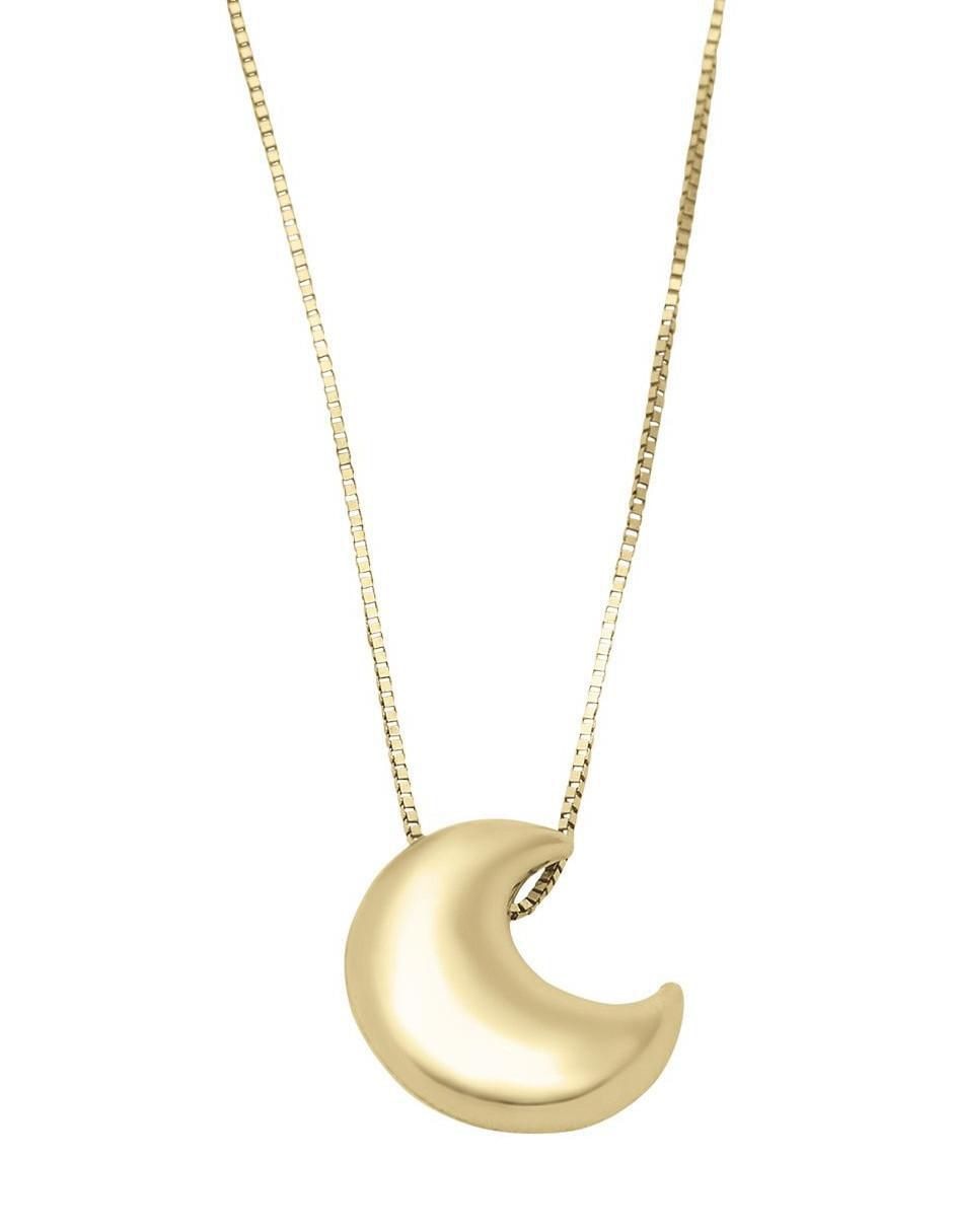 Collar con dije de luna de oro 14 K Collar con dije de luna de oro 14 K