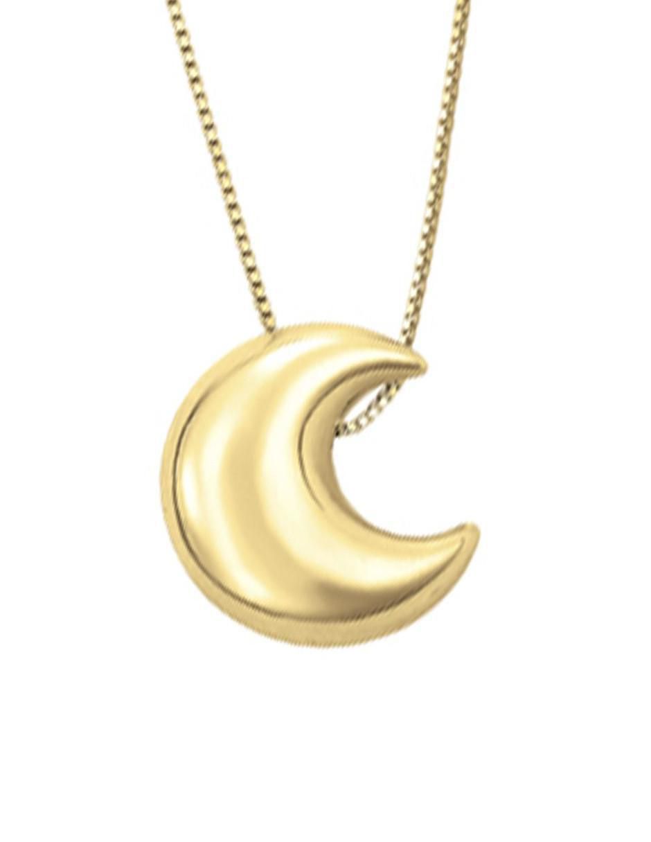 Collar con dije luna de oro 14 K 2