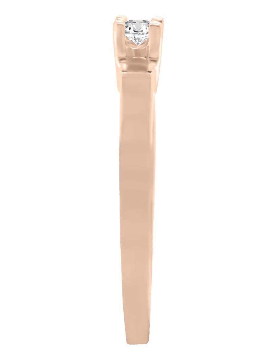 Solitario 14 k Nubia diamante 4