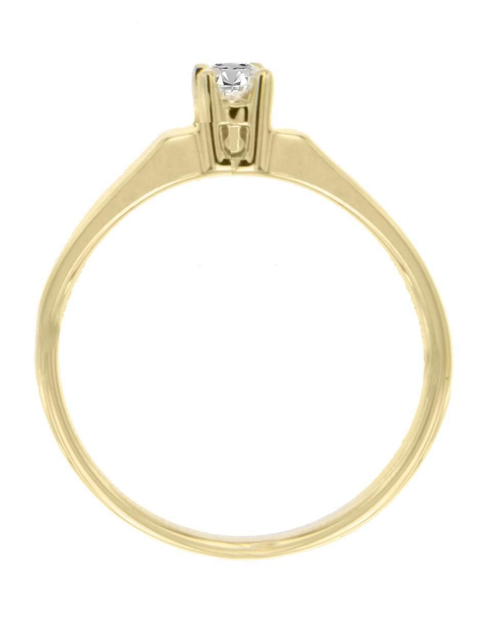 Solitario 14 k Nubia diamante 3