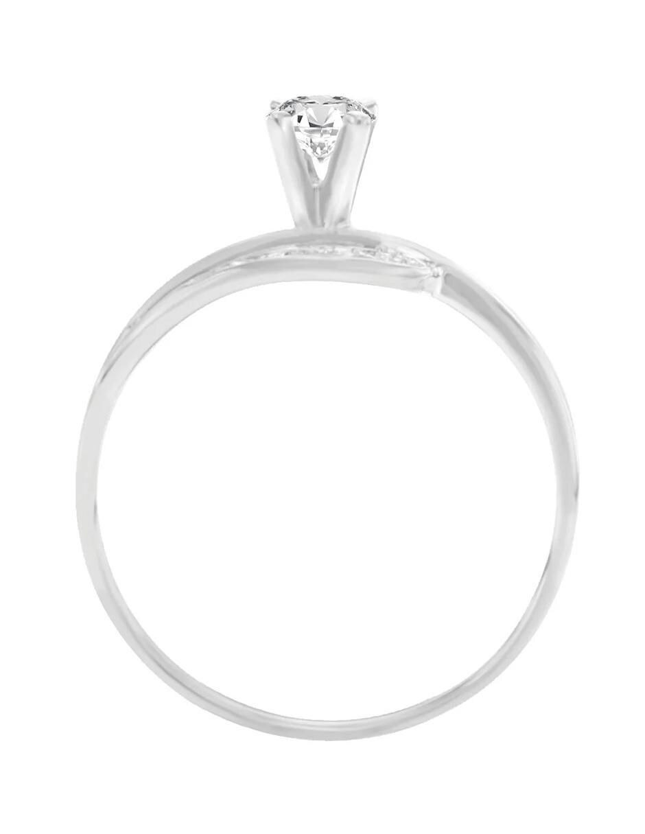 Solitario 14 k Dalia diamante 2