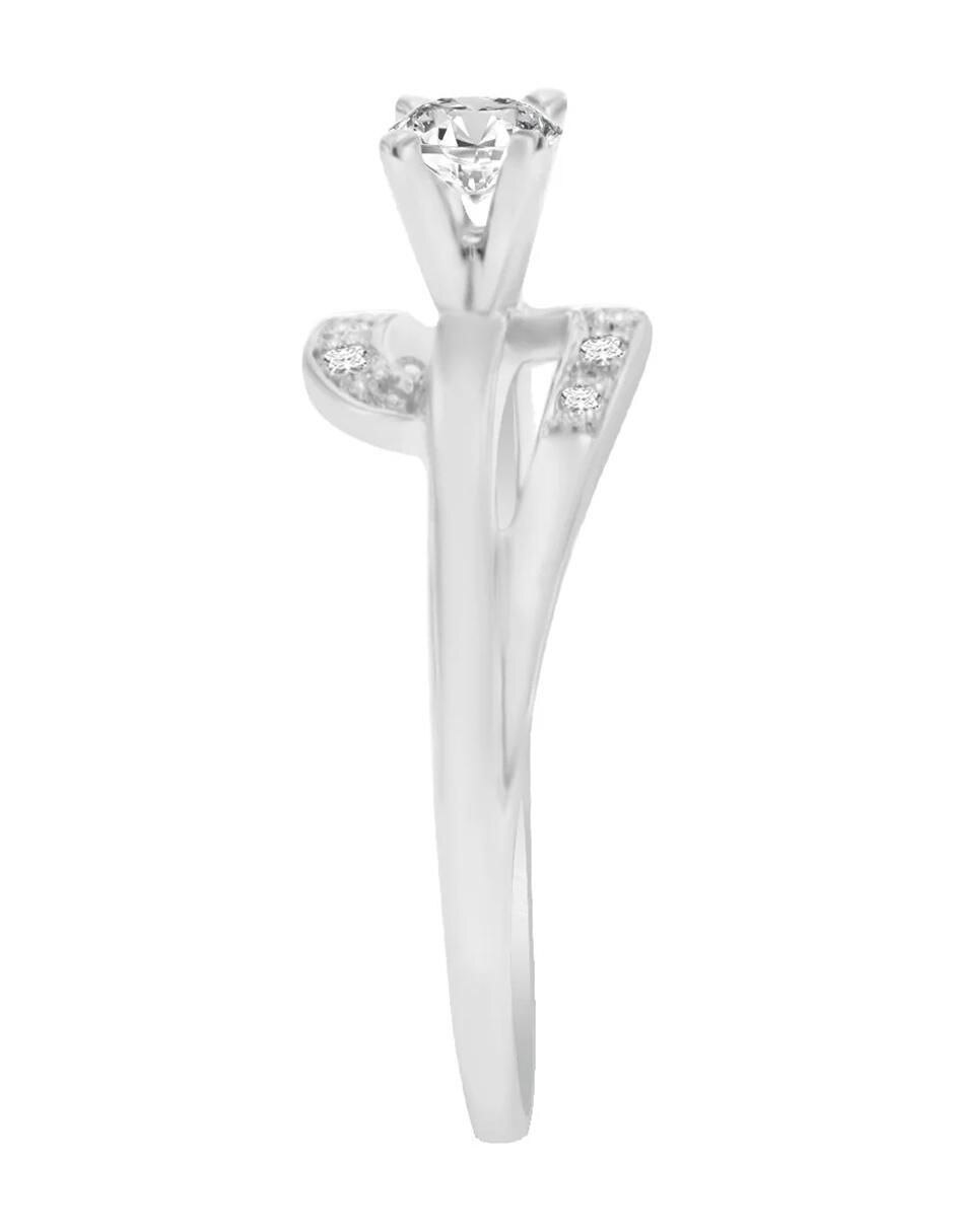 Solitario 14 k Dalia diamante 4