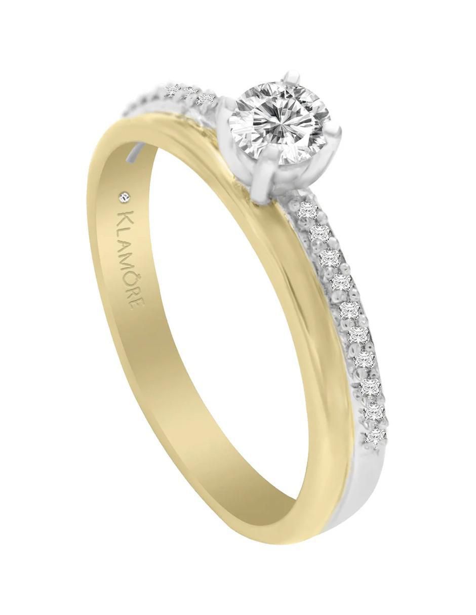 Solitario 14 k Anthea diamante 3