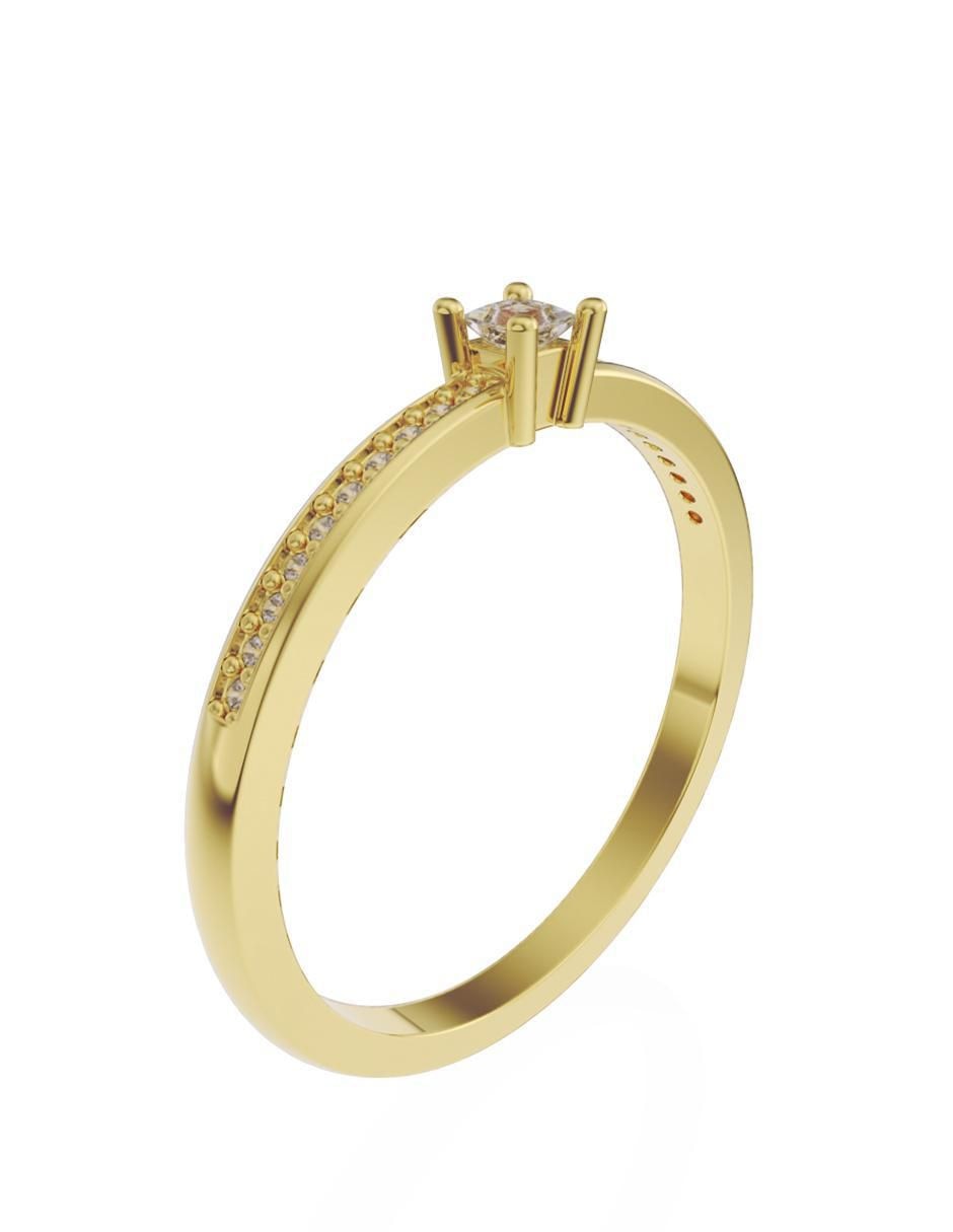 Anillo de compromiso 14 k 2