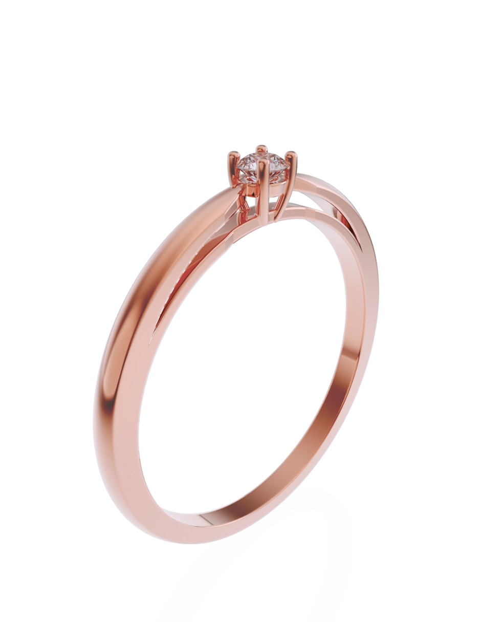 Anillo de compromiso 14 k 2