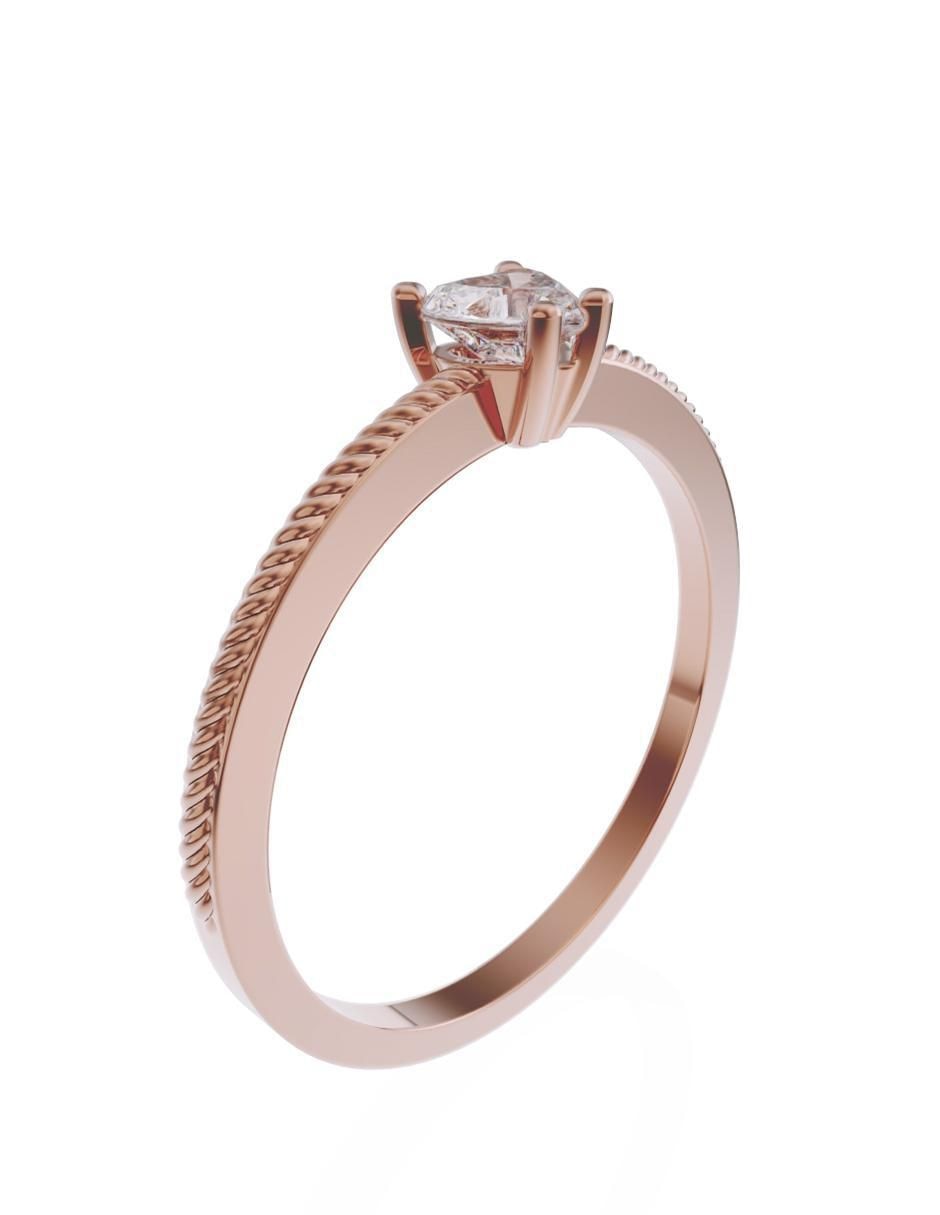 Anillo de compromiso 14 k 2