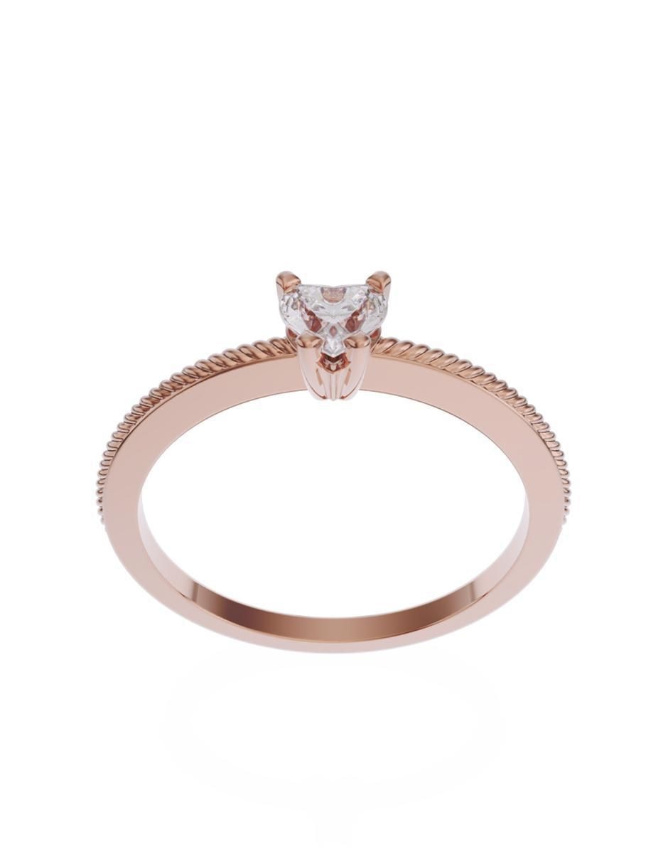 Anillo de compromiso 14 k 3