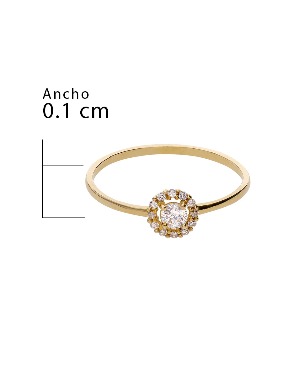 Anillo de compromiso 10 k Promesa 4