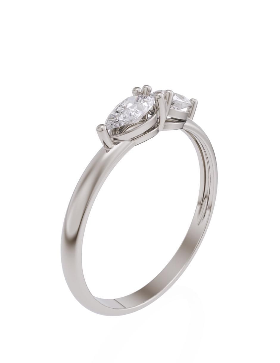 Anillo de compromiso 10 k Promesa 2