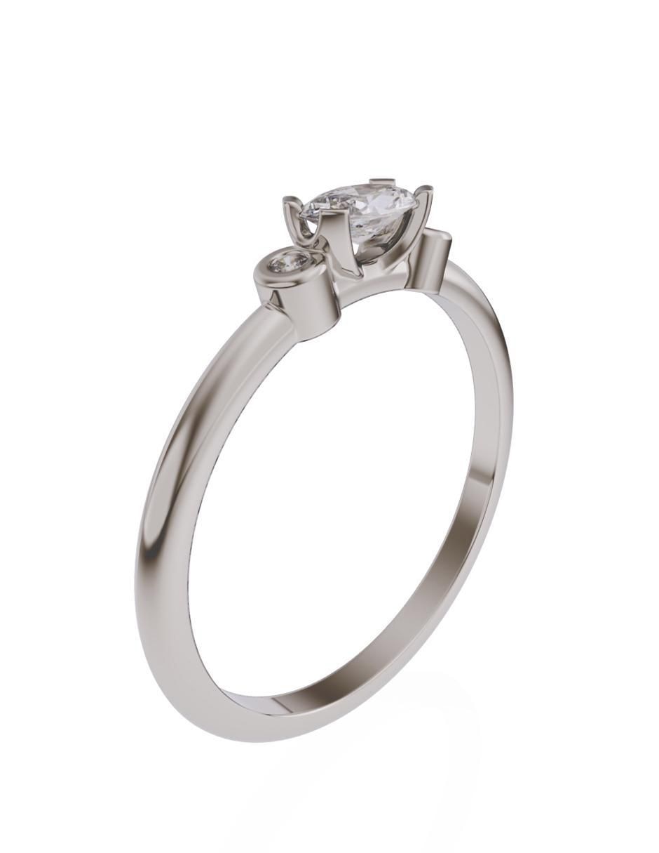Anillo de compromiso 10 k Promesa 2