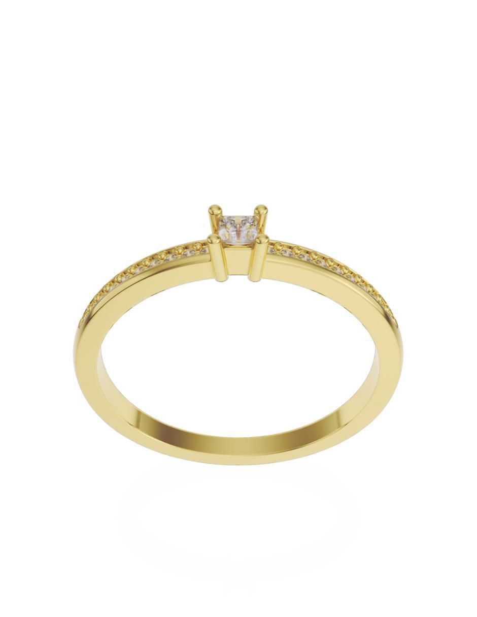 Anillo de compromiso 10 k Promesa 3
