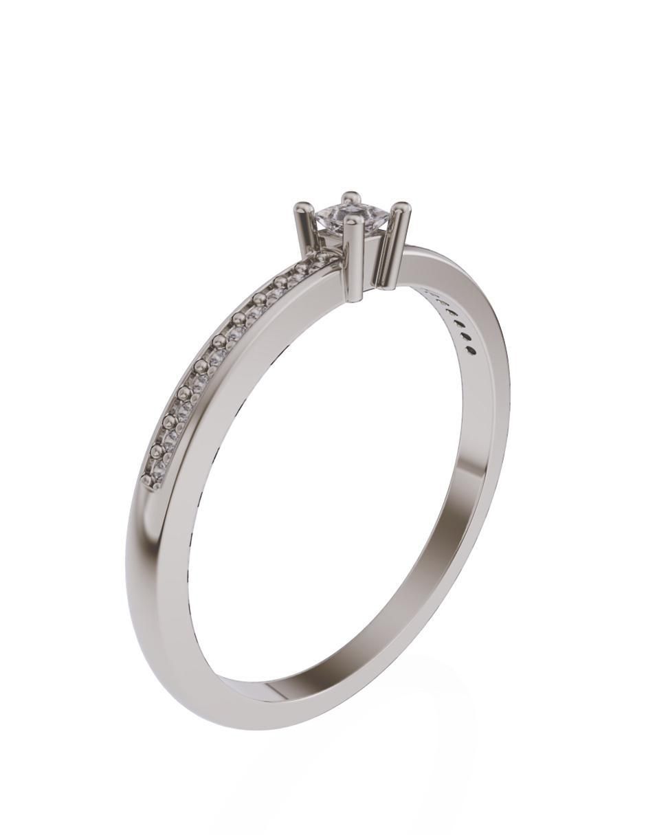 Anillo de compromiso 10 k Promesa 2