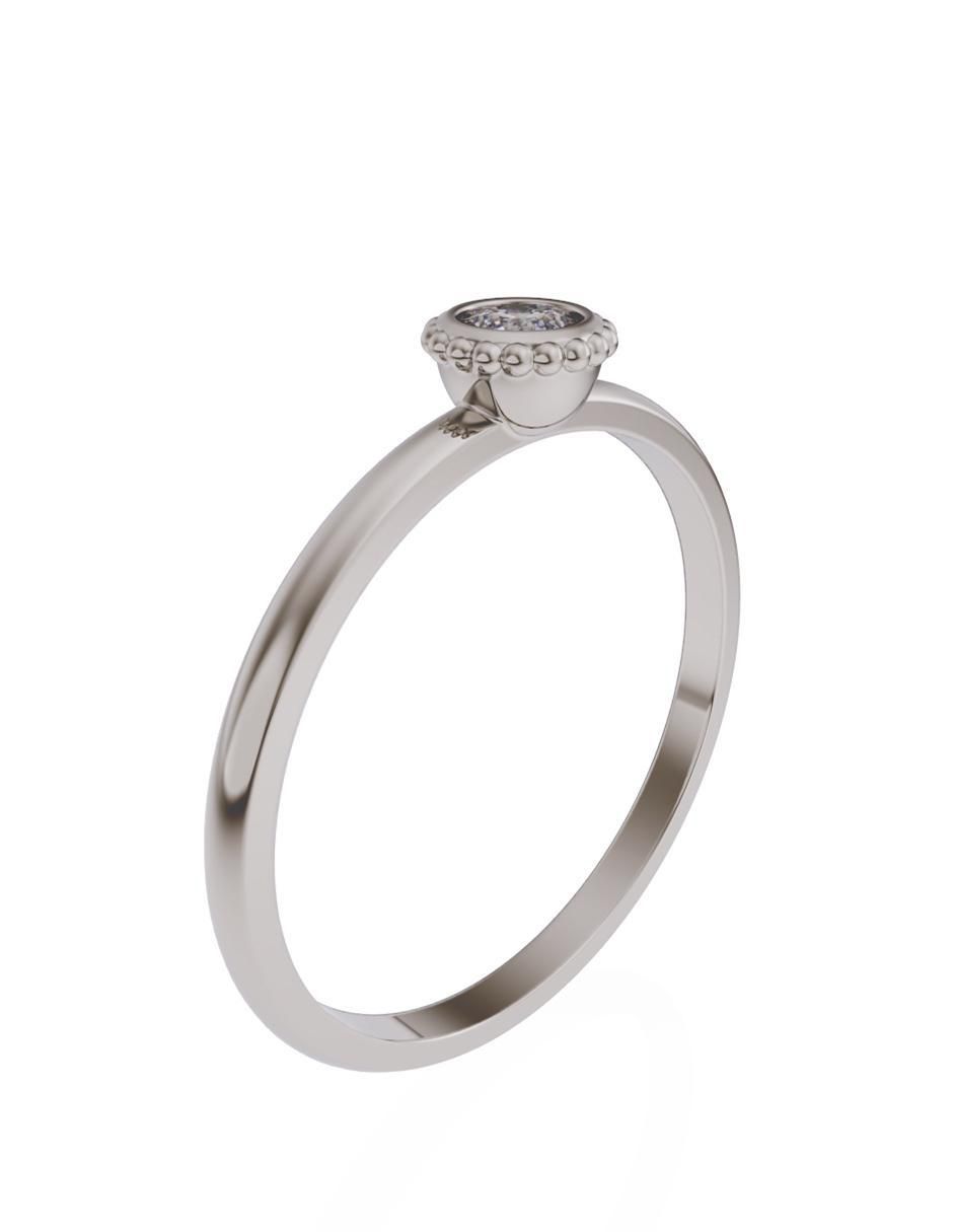 Anillo de compromiso 10 k Promesa 2