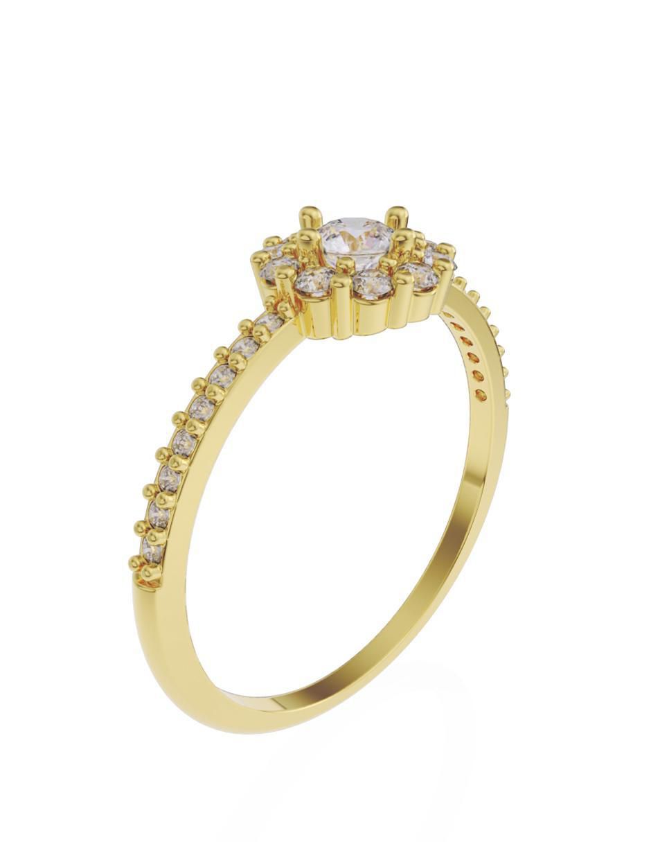 Anillo de compromiso 10 k Promesa 3