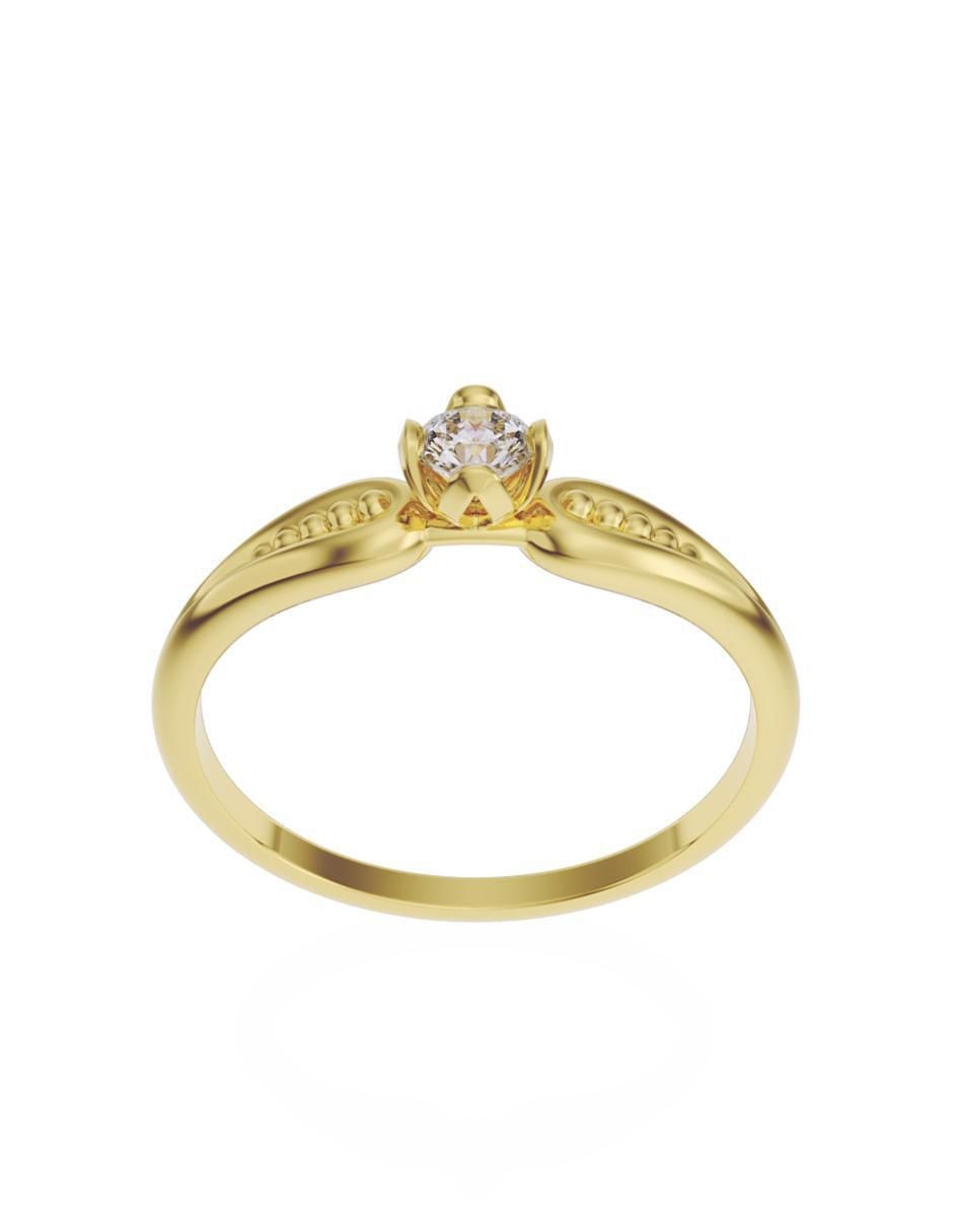 Anillo de compromiso 10 k Promesa 2