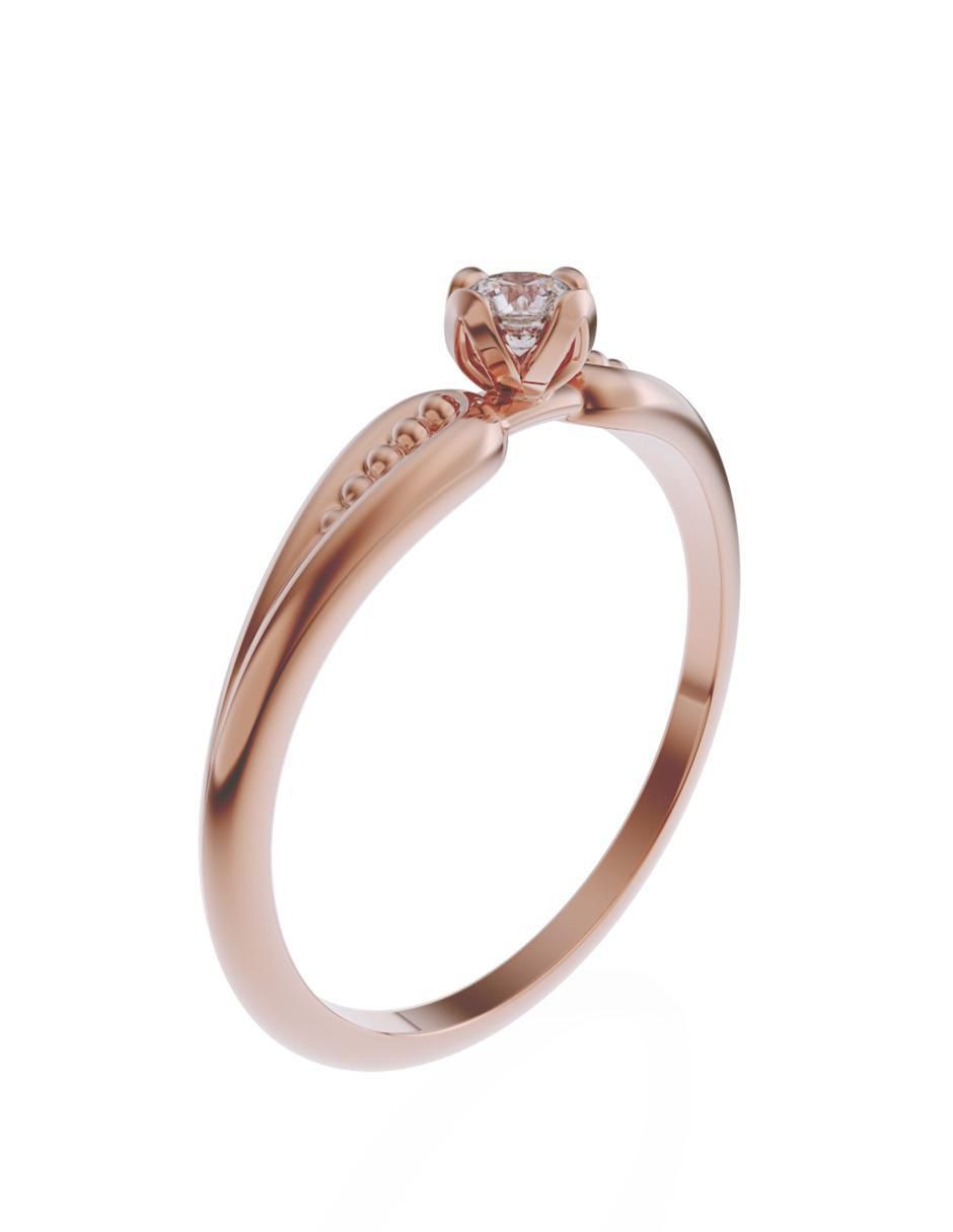 Anillo de compromiso 10 k Promesa 2