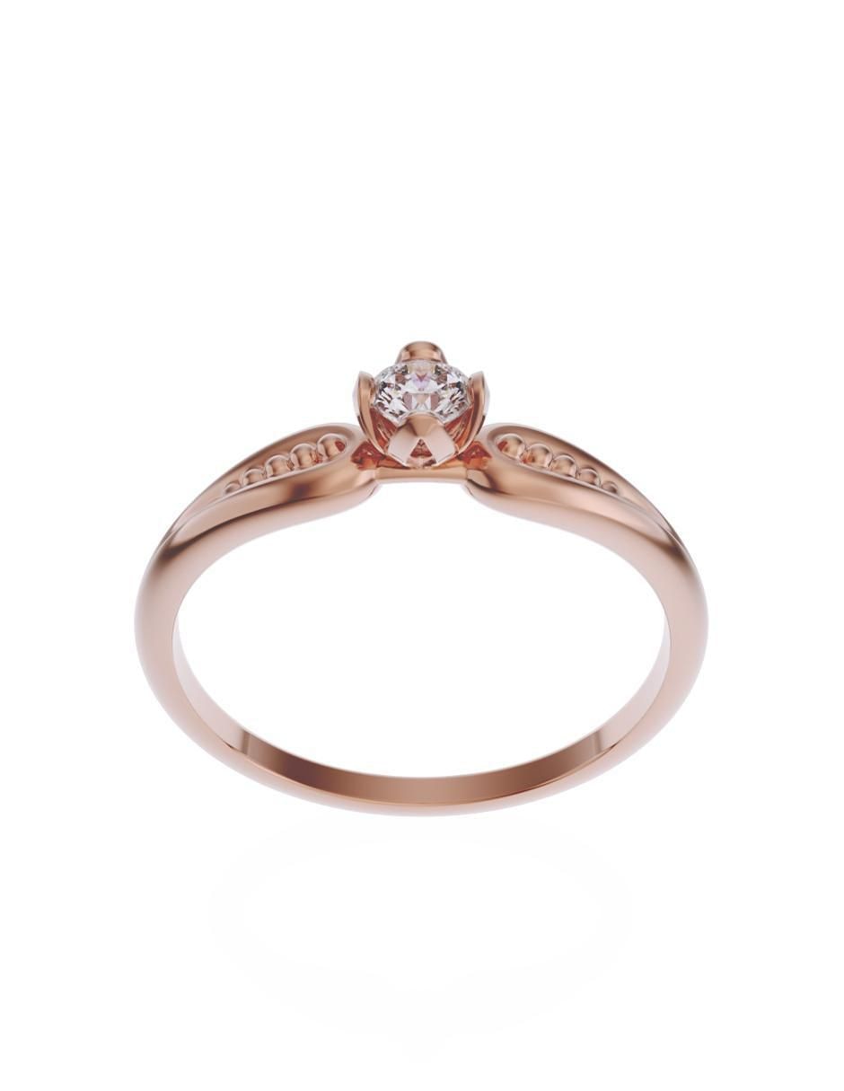 Anillo de compromiso 10 k Promesa 3
