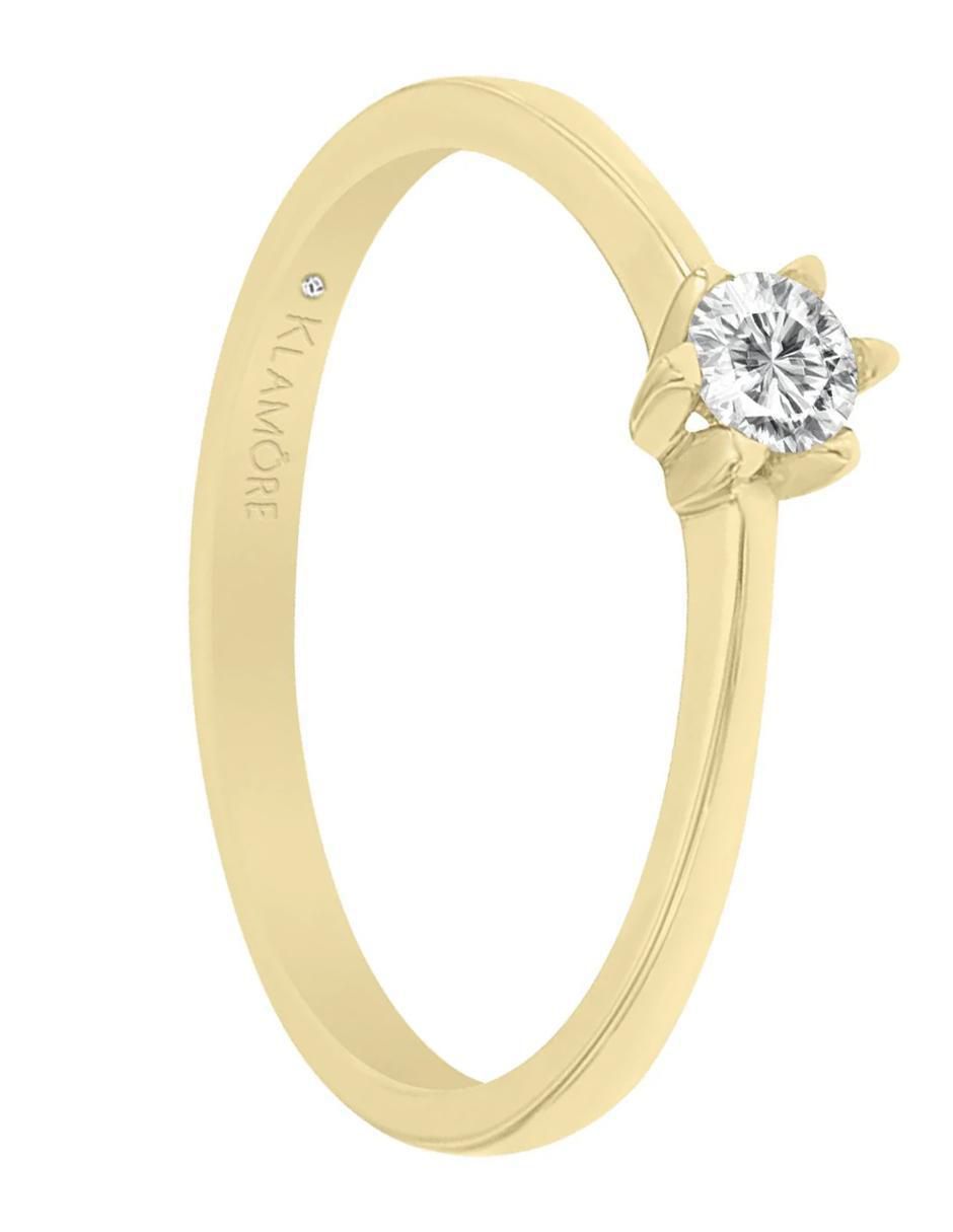 Solitario 14 k Eli diamante 2
