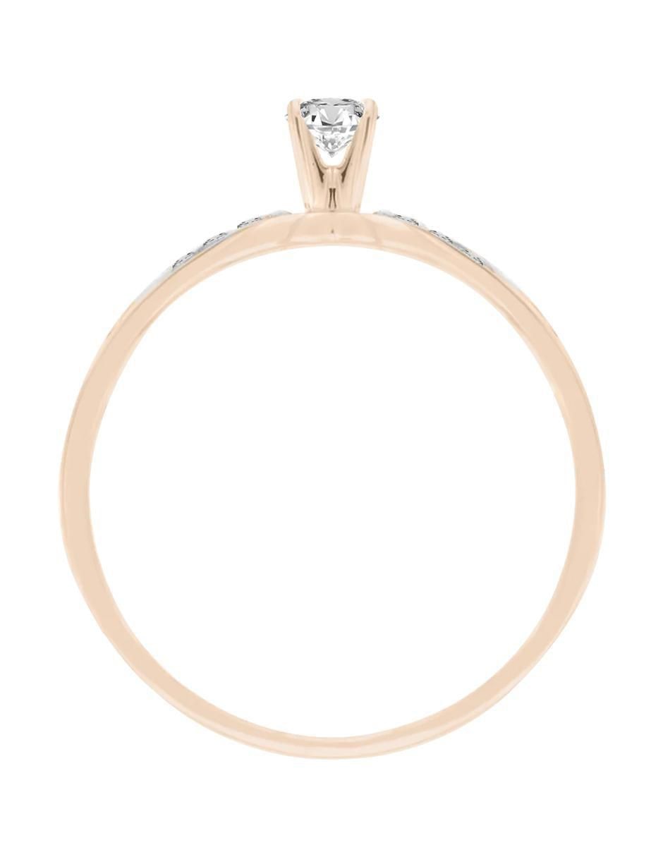 Anillo de compromiso 14 k Laiza diamante 2