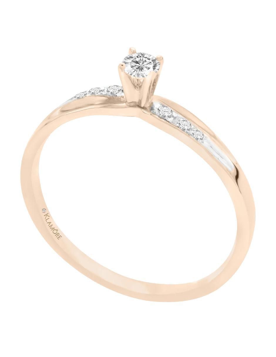 Anillo de compromiso 14 k Laiza diamante 3