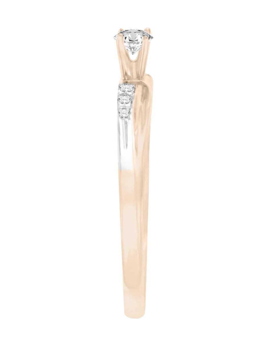 Anillo de compromiso 14 k Laiza diamante 4
