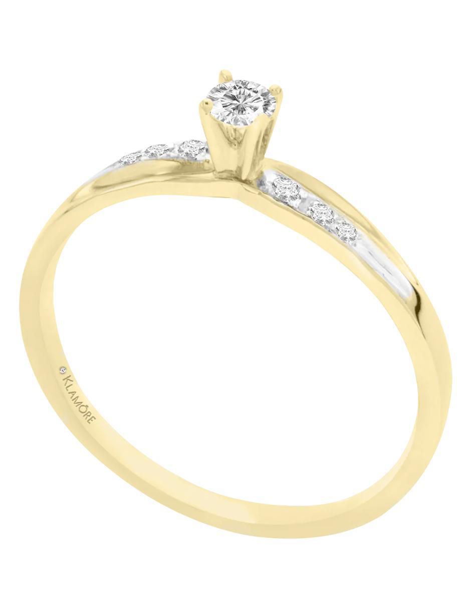 Anillo de compromiso 14 k Laiza diamante 3