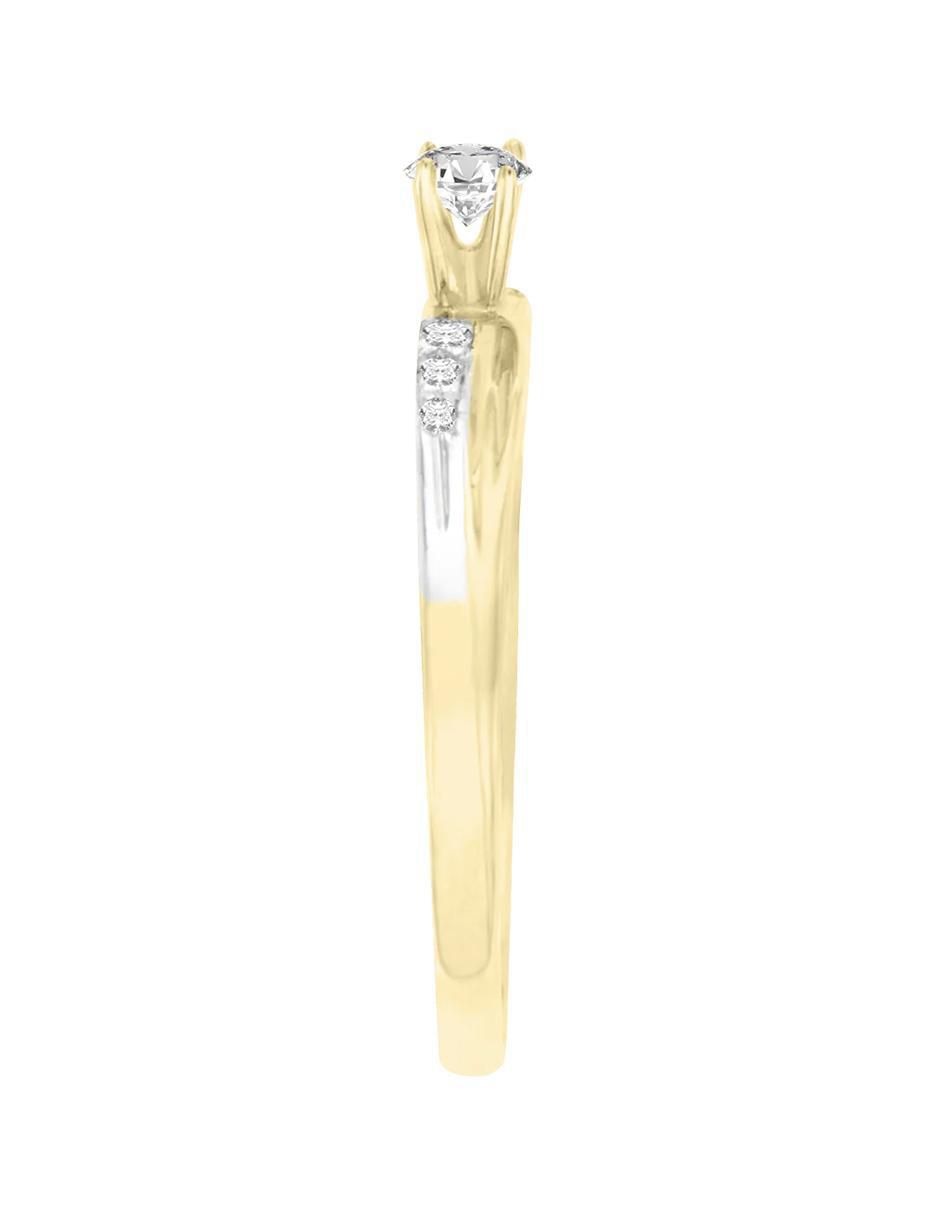 Anillo de compromiso 14 k Laiza diamante 2