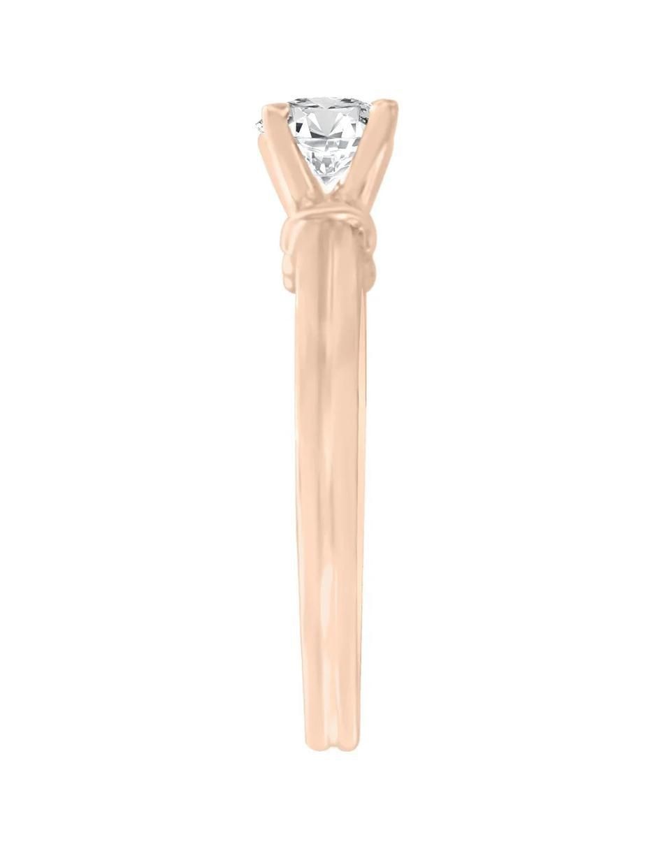 Anillo de compromiso 14 k Jacoba diamante 4