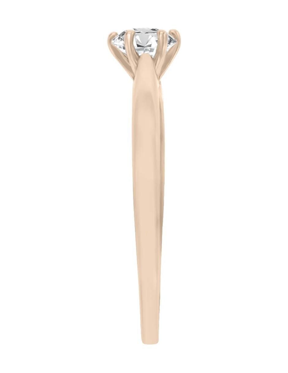 Anillo de compromiso 14 k Elsi diamante 4