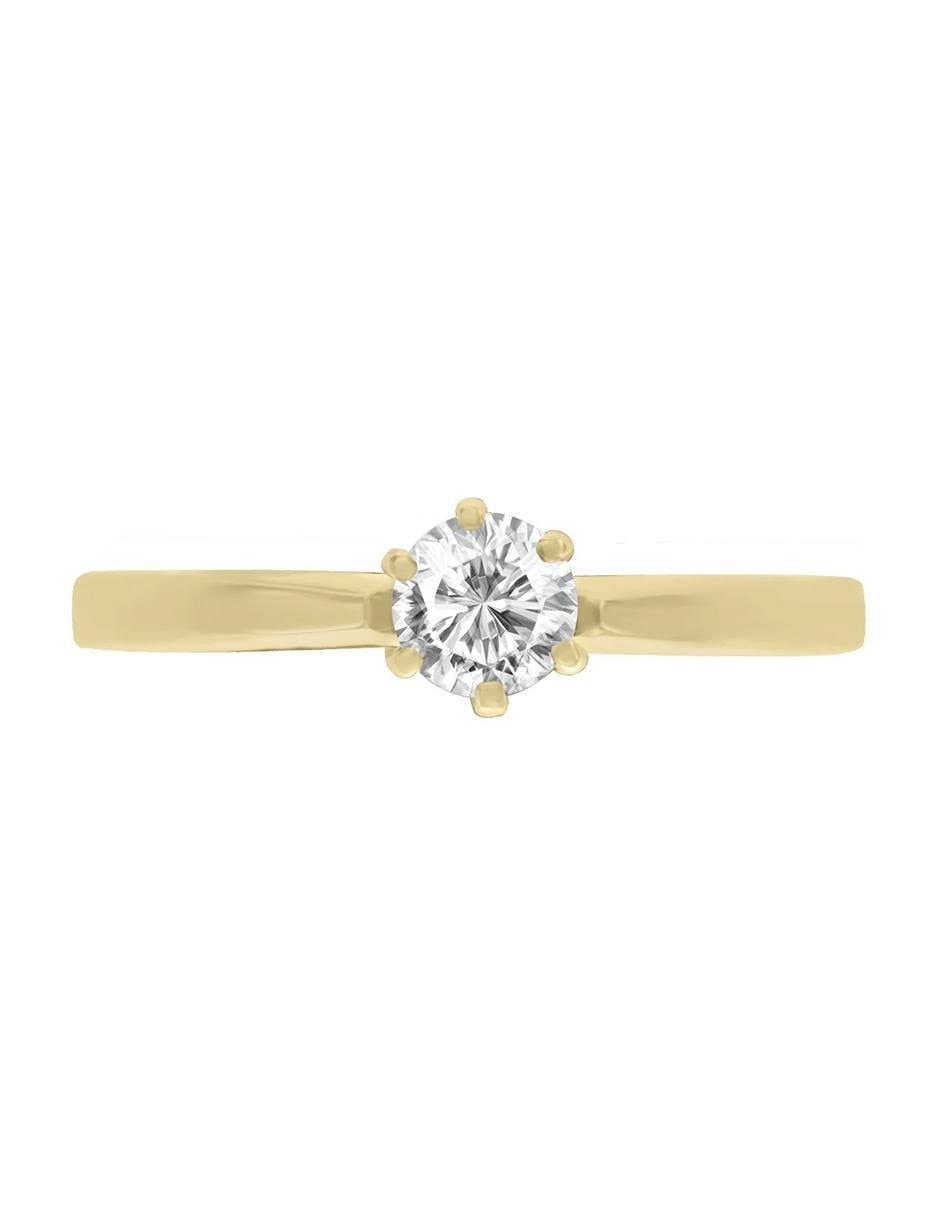 Anillo de compromiso 14 k Elsi diamante