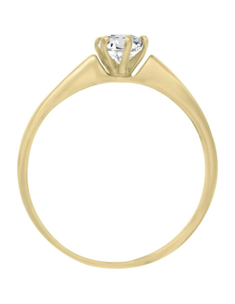 Anillo de compromiso 14 k Elsi diamante 4