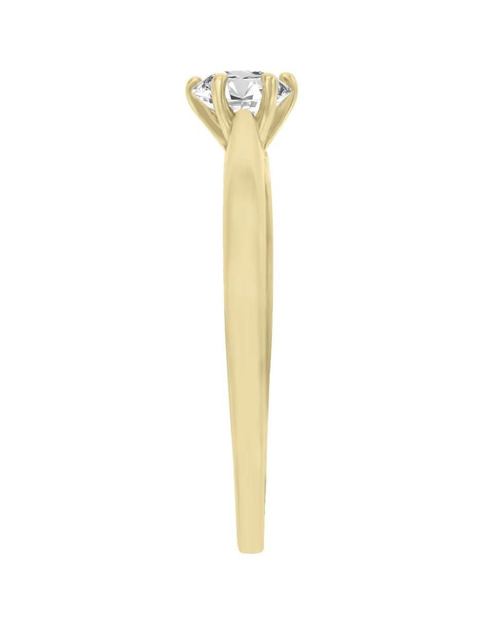 Anillo de compromiso 14 k Elsi diamante 2