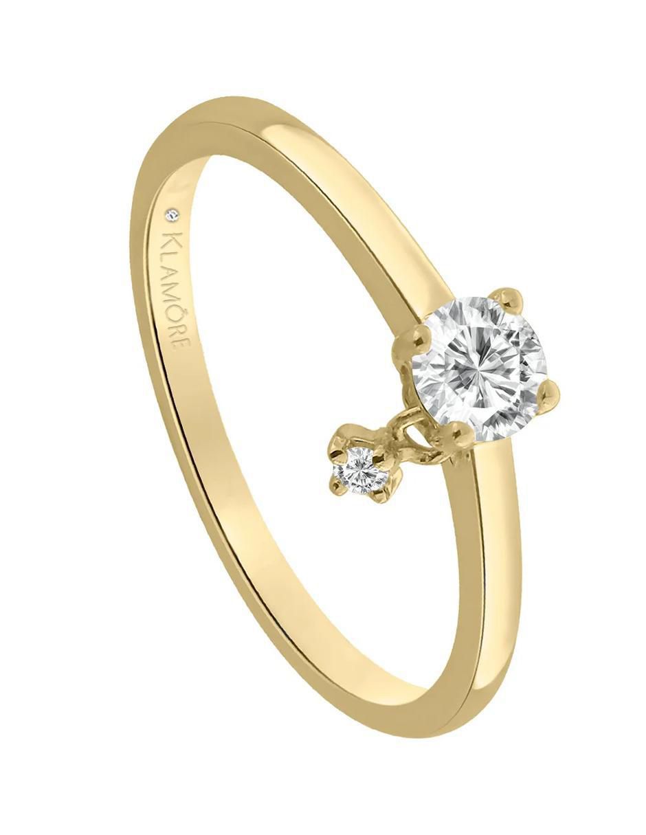 Anillo de compromiso 14 k Dysis diamante 2