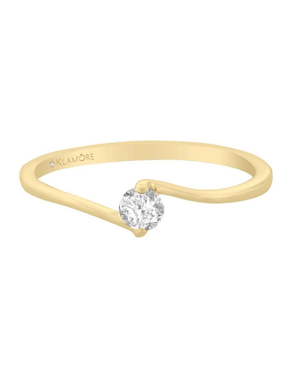 Anillo de compromiso 14 k Elyssa diamante