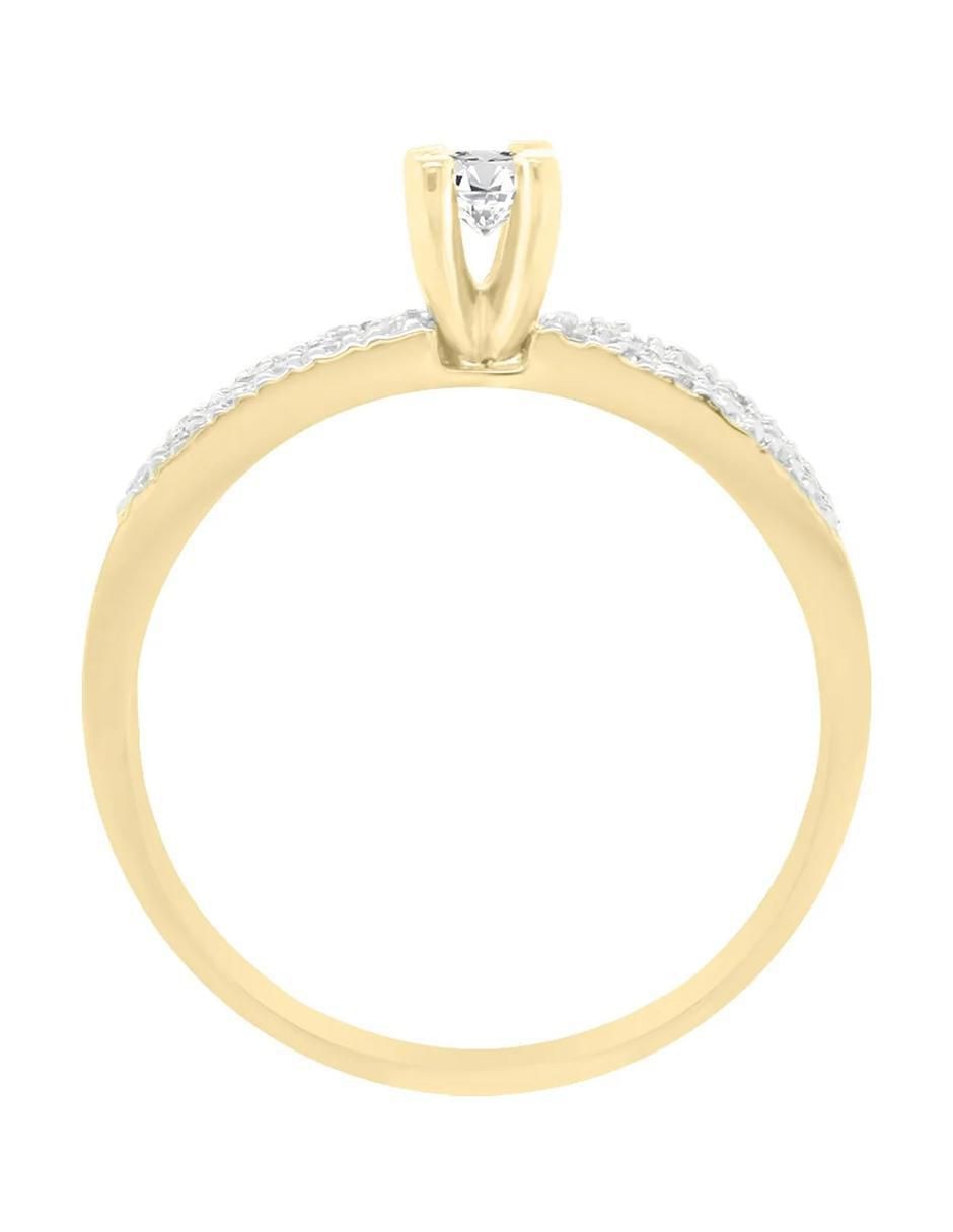 Anillo de compromiso 14 k Belén diamante 3