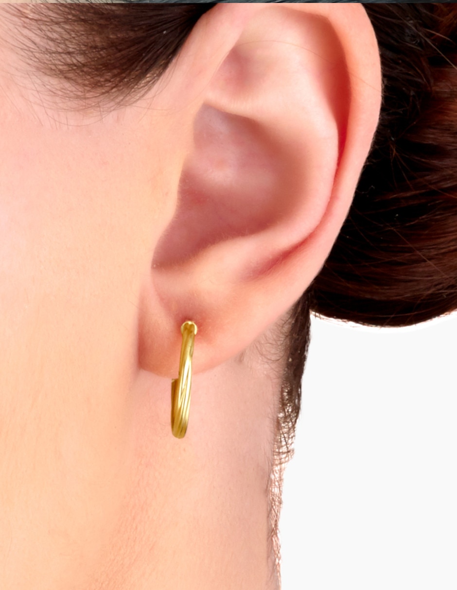 Arracadas de oro 14 K 3