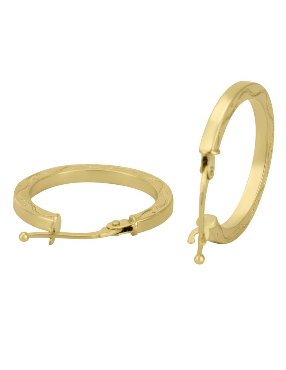 Arracadas de oro 14 K 3