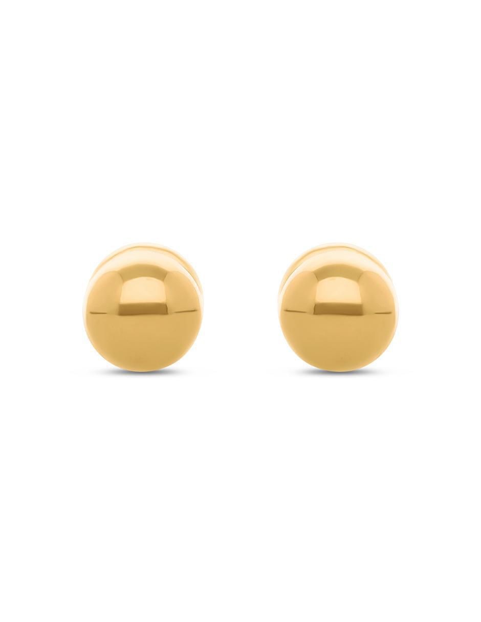 Broqueles circulares de oro amarillo 14 K Broqueles circulares de oro amarillo 14 K