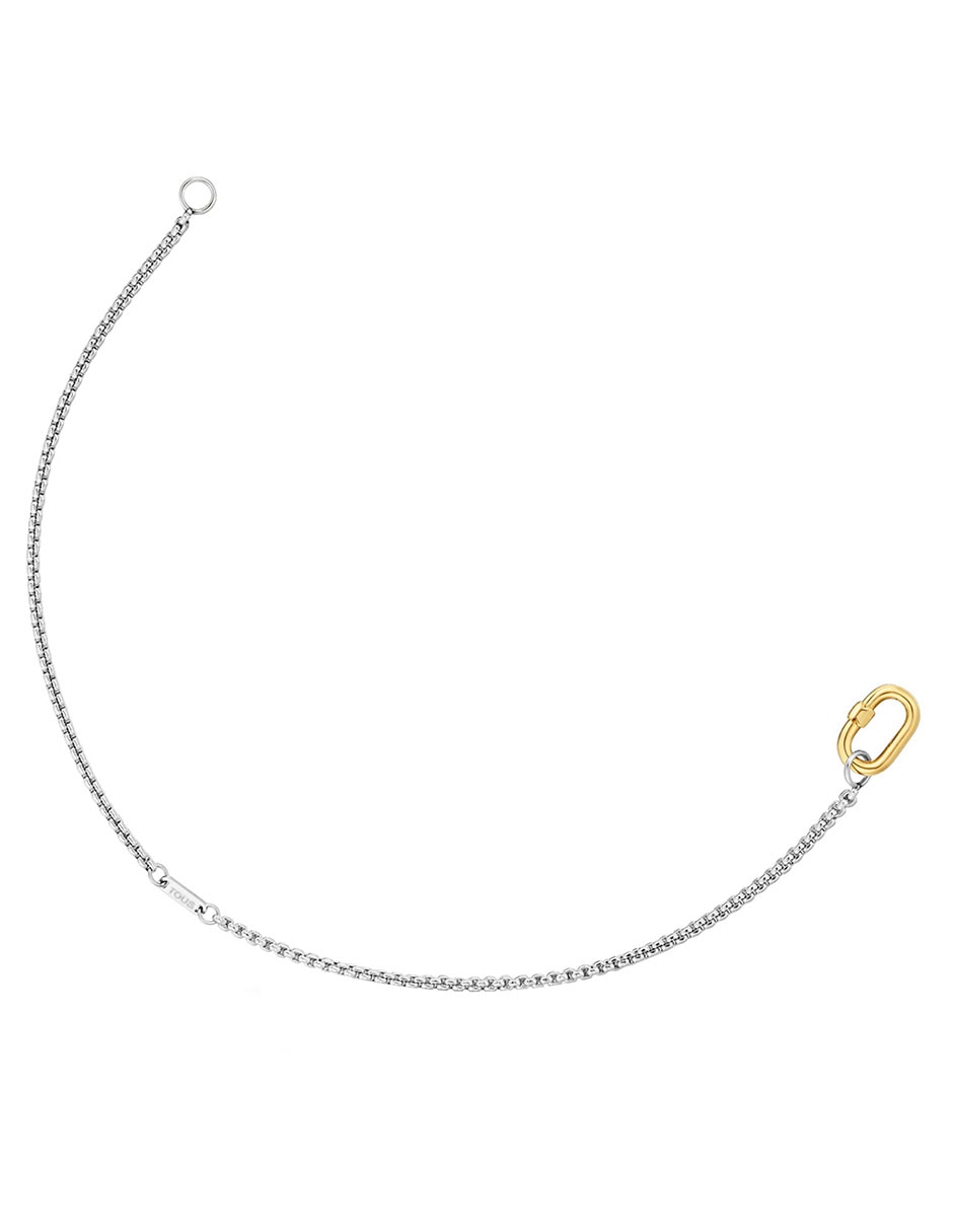Pulsera Tous de oro 18 K Hold Oval con acabado liso
