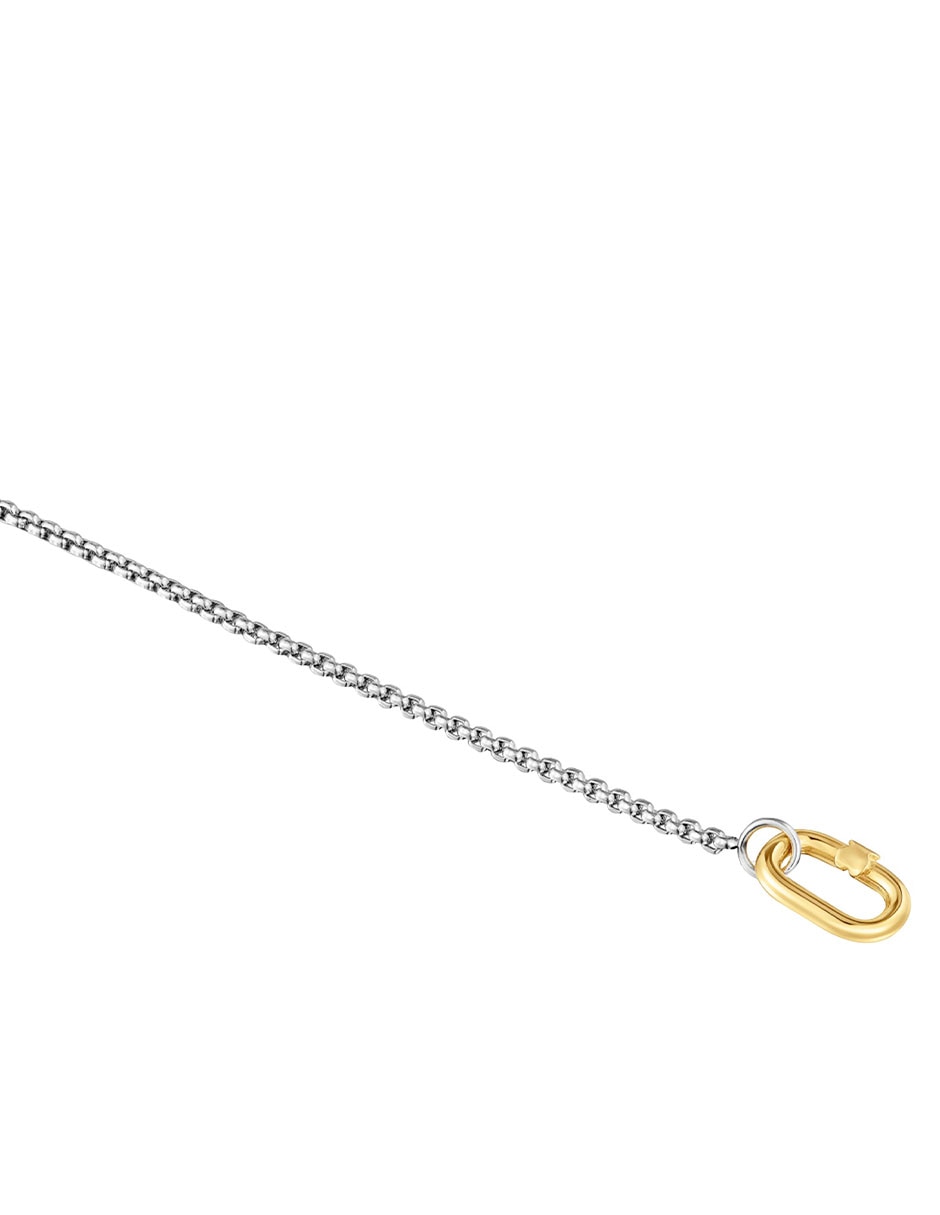 Pulsera Tous de oro 18 K Hold Oval con acabado liso