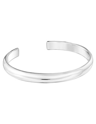 Pulsera de plata p 925 Man con acabado liso 1