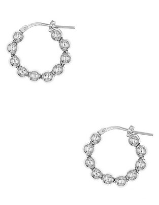 Aretes de aro ciruculares Silvex Spa de plata P 925 con acabado brillante