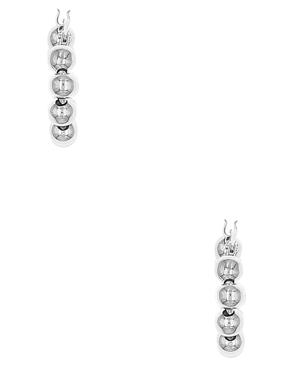 Aretes de aro ciruculares Silvex Spa de plata P 925 con acabado brillante