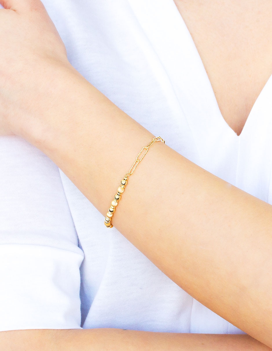 Pulsera de plata p 925 con acabado pulido