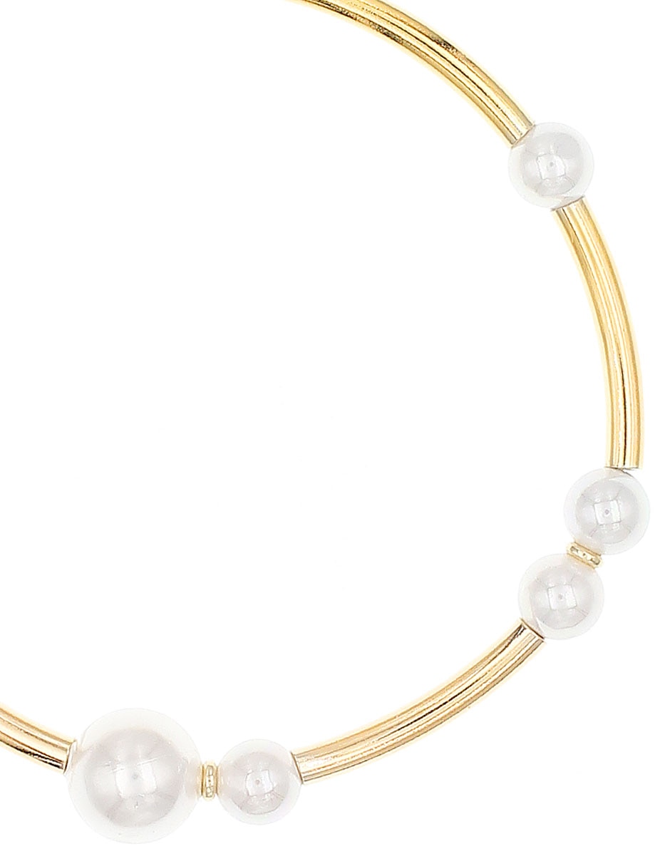 Pulsera de plata con perla p 925 con acabado brillante 2