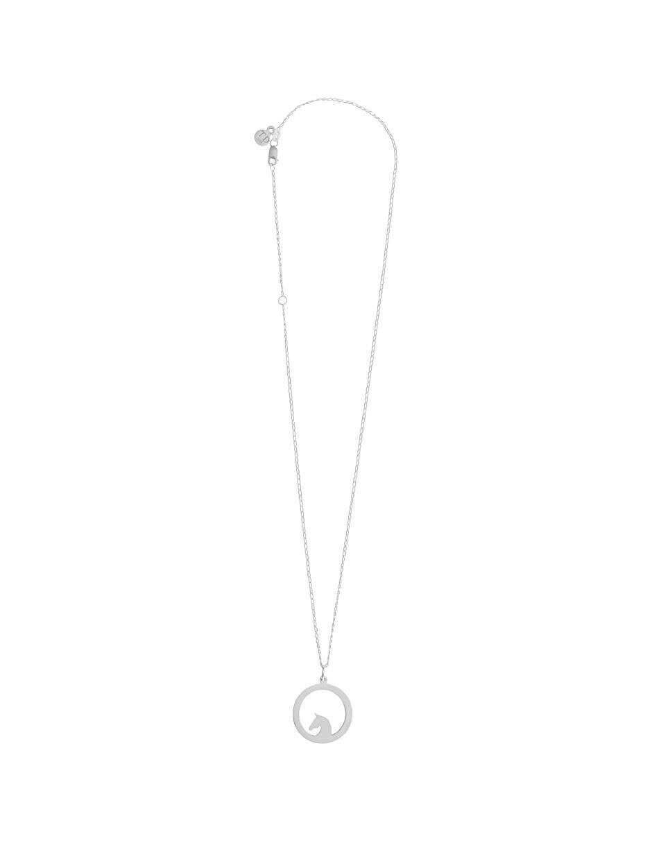 Collar con dije circular de plata P 925 3