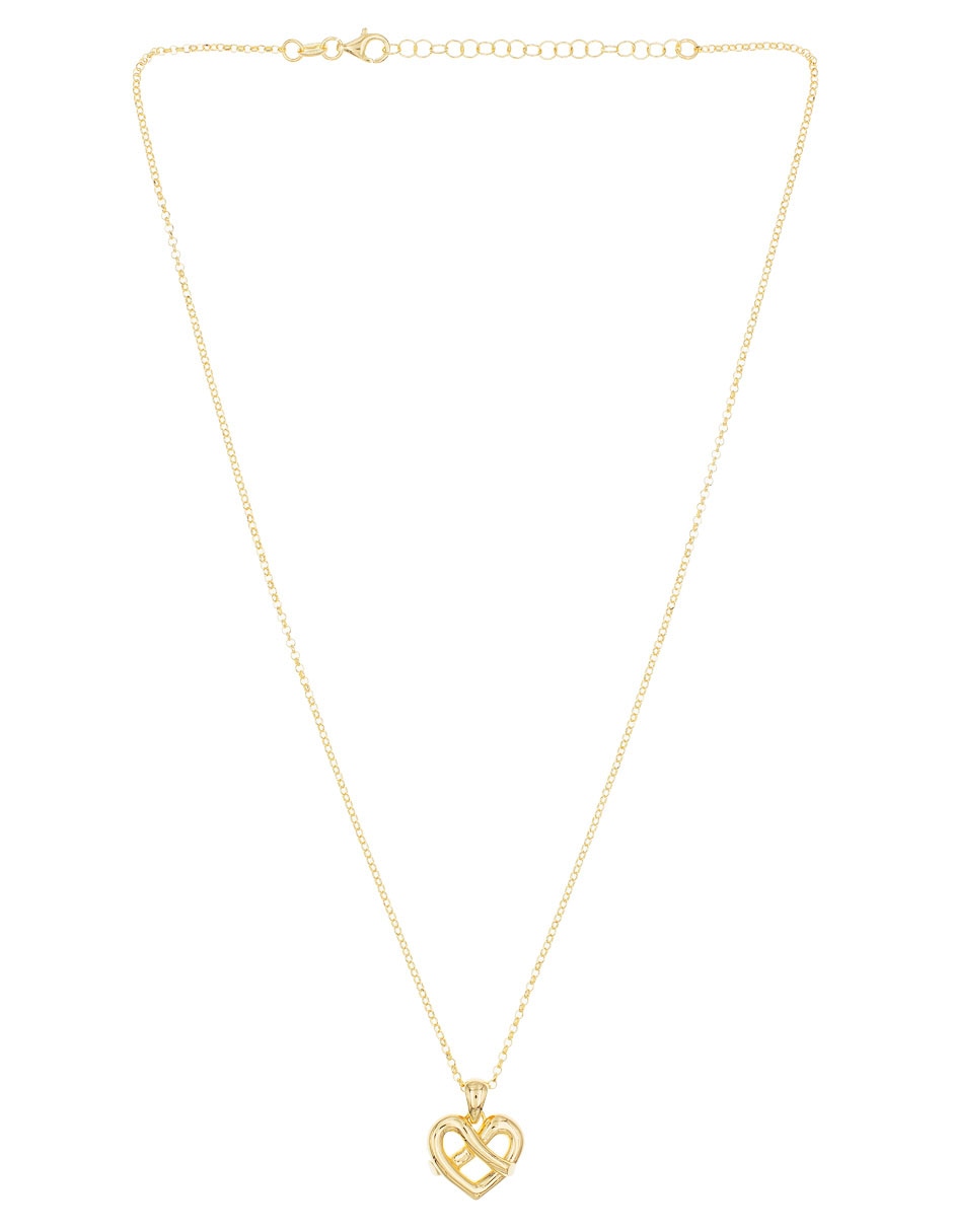 Collar de corazón Silvex Spa de plata P 925
