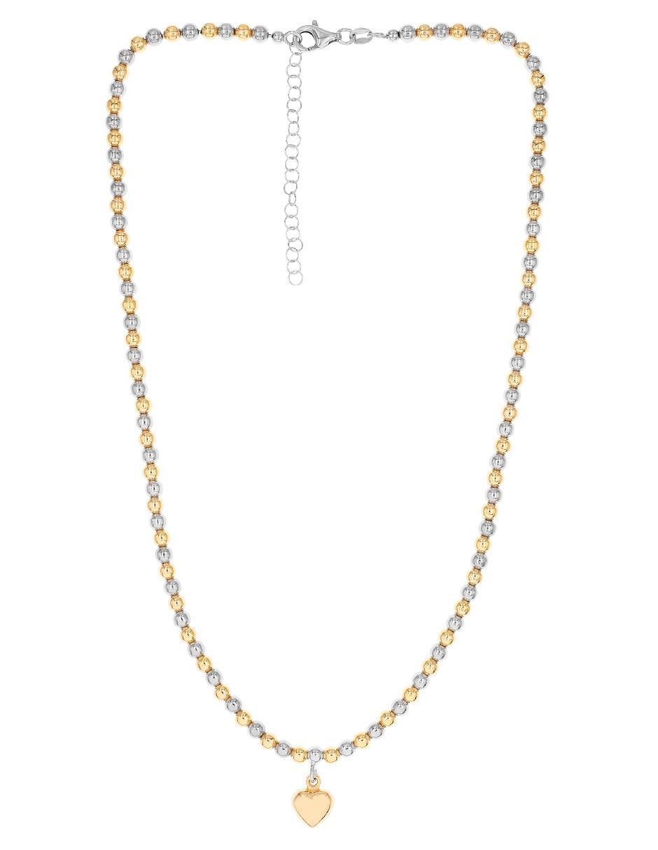 Collar de corazón Silvex Spa de plata P 925