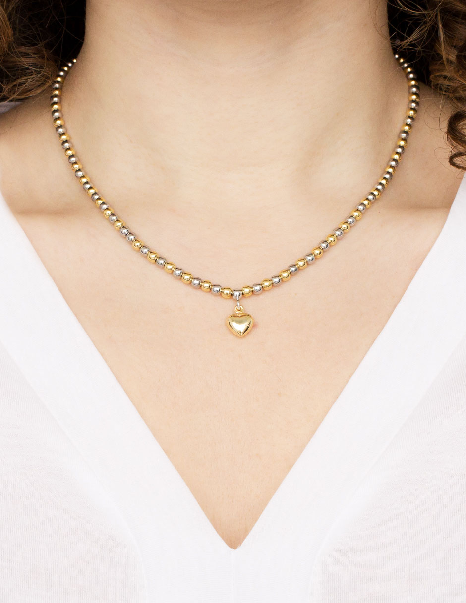 Collar de corazón de plata P 925 Collar de corazón de plata P 925