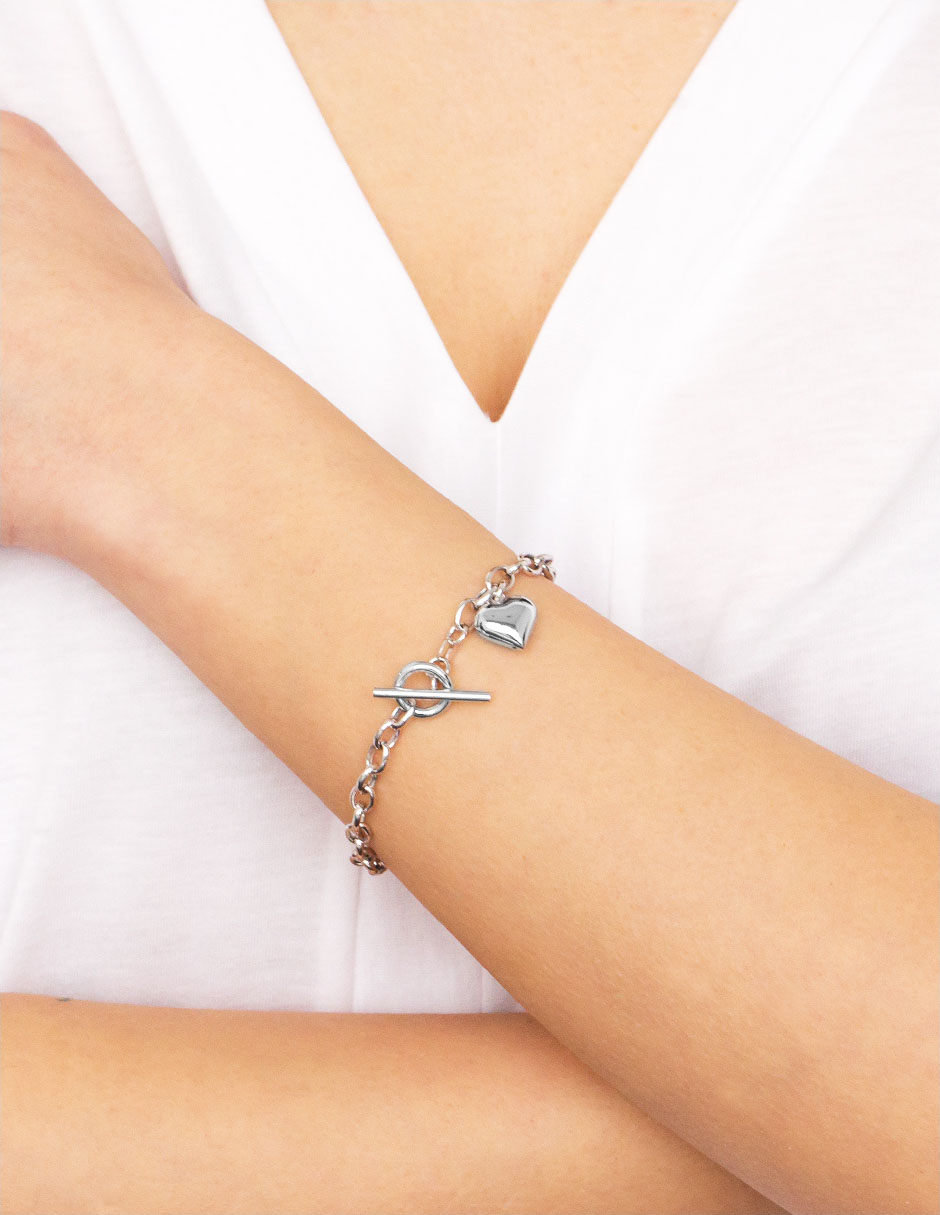 Pulsera de plata p 925 con acabado pulido